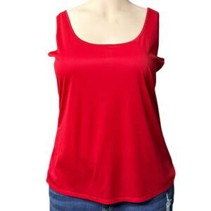 Unknown Brand Silky Feeling Dress Tank Top Size 2X in Red